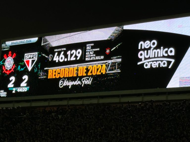 Corinthians e São Paulo não saem do empate em jogaço na Neo Química Arena